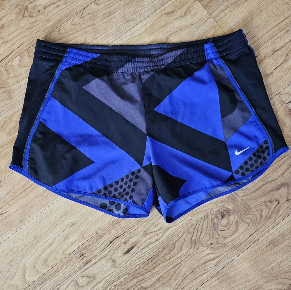Nike Dynamic Blue and Black Running Shorts Size M